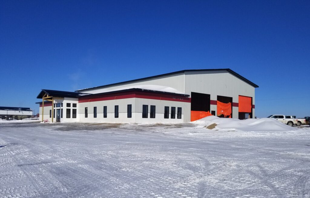 Monarch Construction, build progress of a commercial building in Grande Prairie, Alberta, Canada.